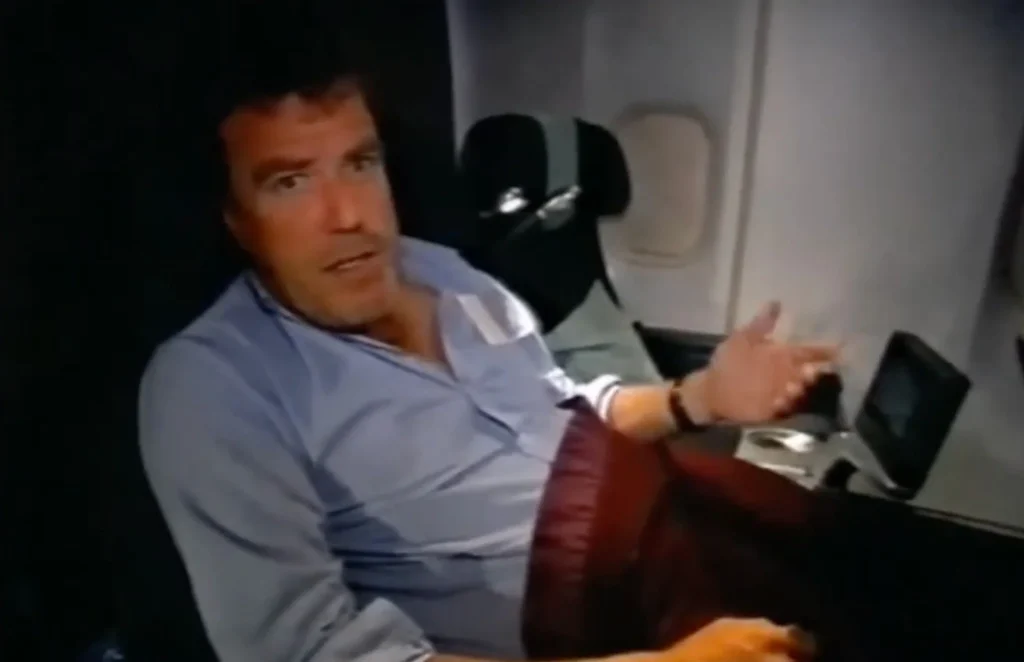 Jeremy Clarkson talks about Concorde in Boeing 747 business class