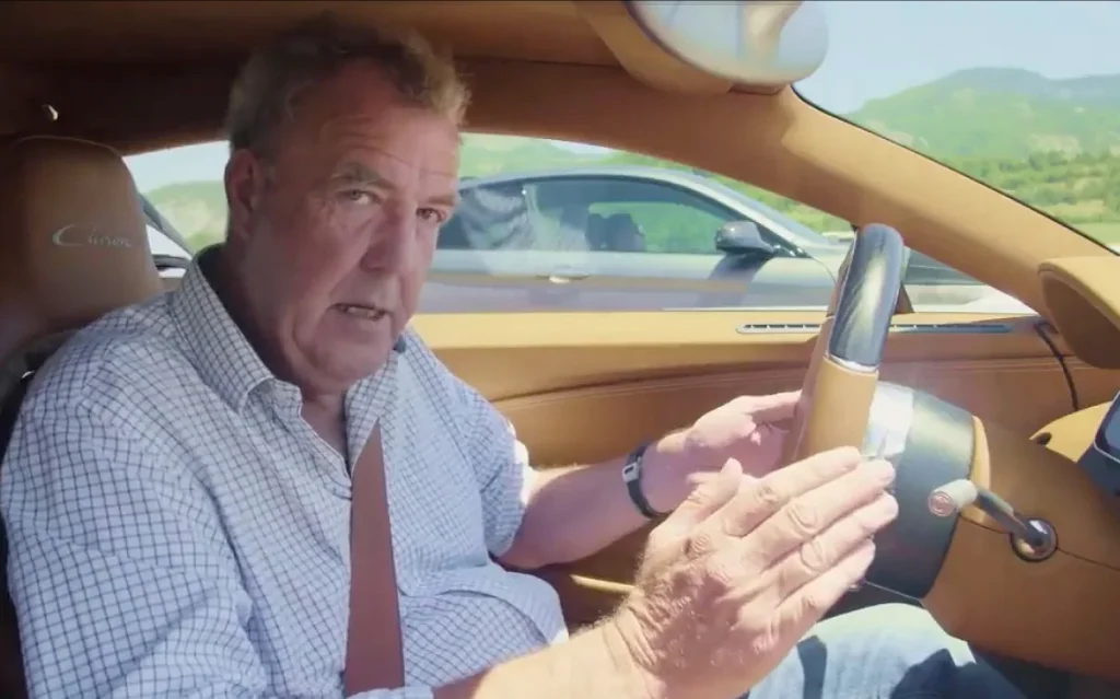 Jeremy Clarkson once raced a Bugatti Chiron against a BMW M4 just to make a point