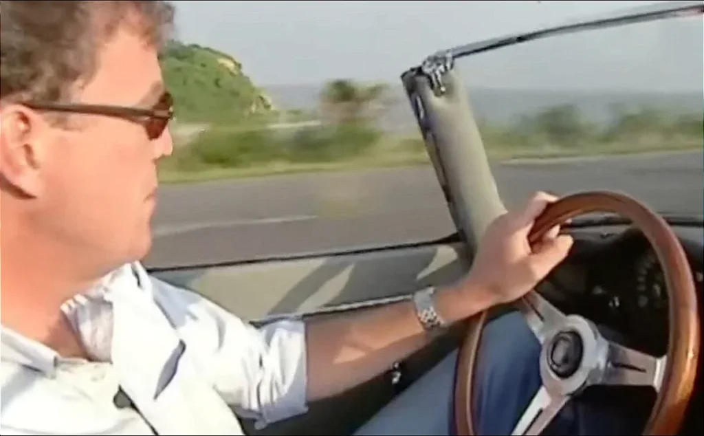 Jeremy Clarkson once toured Europe in a Jaguar E-Type for a BBC show that actually preceded Top Gear as we know it