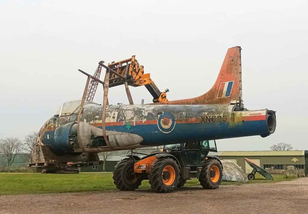 Early jet planes that are some of the most historic in aviation history spotted rotting on an English farm