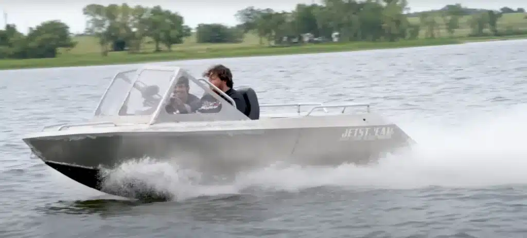 Kansas YouTuber built a badass supercharged jet boat from scrap metal and it rips