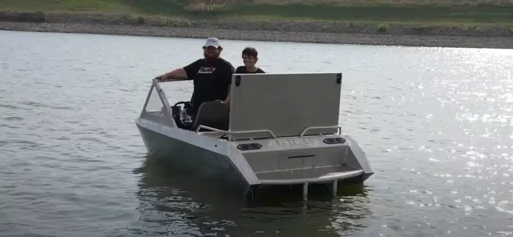 Kansas YouTuber built a badass supercharged jet boat from scrap metal and it rips