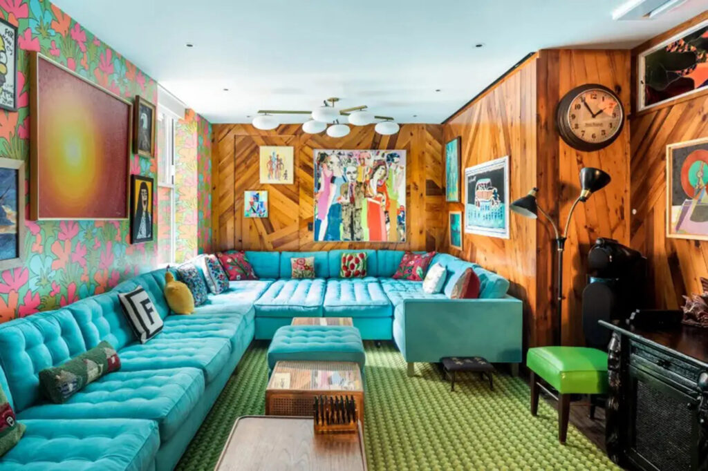 Jimmy Fallon's NYC house living room