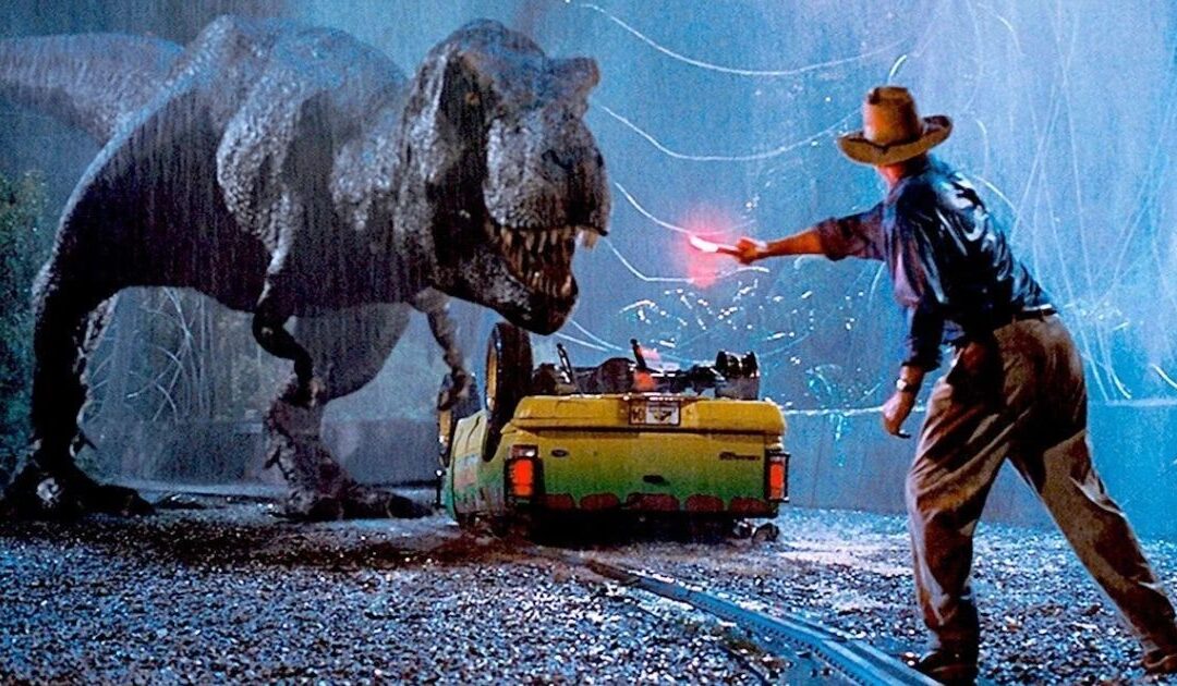 Could the Jurassic Park Jeep actually outrun a Velociraptor and a T-Rex?