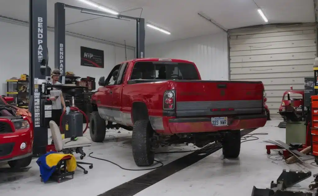 This backwards truck features a turbo diesel engine and full custom truck build that lets it drive legally in reverse at highway speed