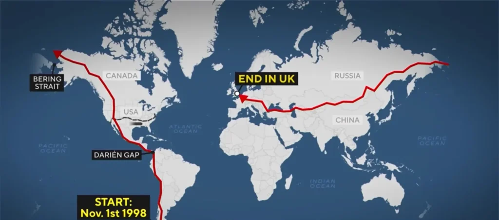 British man walking around the world nonstop since 1998 is about to finish and he's never used any mechanical transport