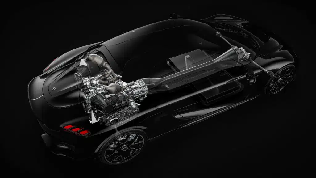 Koenigsegg Dark Matter, electric drive unit, Koenigsegg Gemera, and carbon fiber motor deliver 800hp and 1,250Nm in a pizza-sized package
