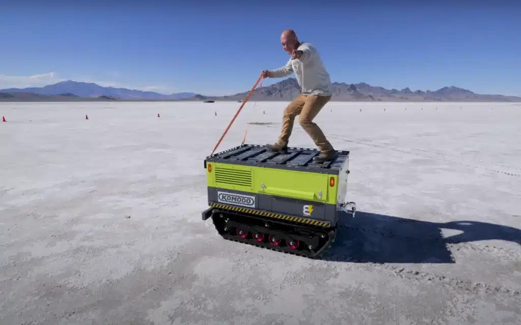 Utah man builds epic DIY machine that uses real salt to hit 240mph speeds