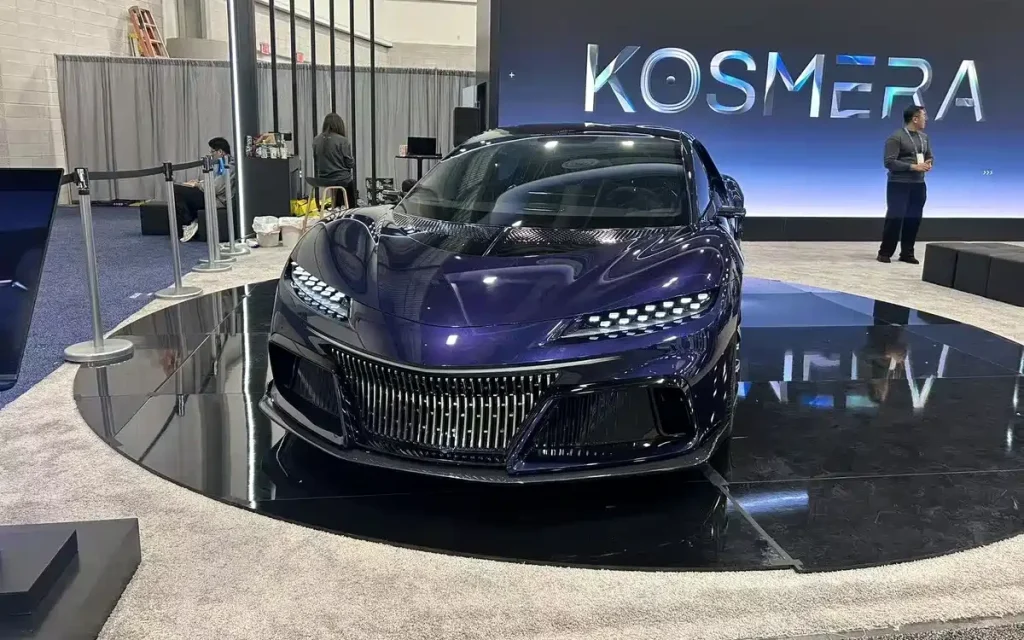 Backed by Dreame, vacuum‑maker Kosmera has stunned the CES 2026 floor with a new duo, including a 1900hp supercar and an electric sports car