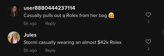 Kylie Jenner Rolex watch