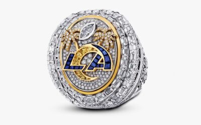 The LA Rams Super Bowl ring has 20 carats worth of diamonds