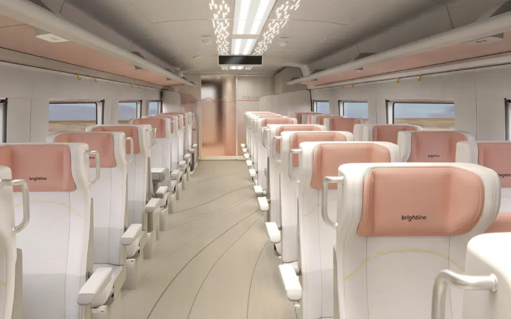 First look inside new state-of-the-art bullet train that will connect Los Angeles and Las Vegas