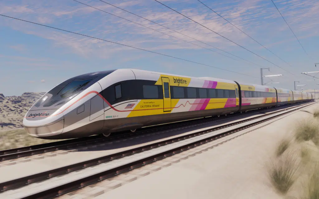 First look inside new state-of-the-art bullet train that will connect Los Angeles and Las Vegas