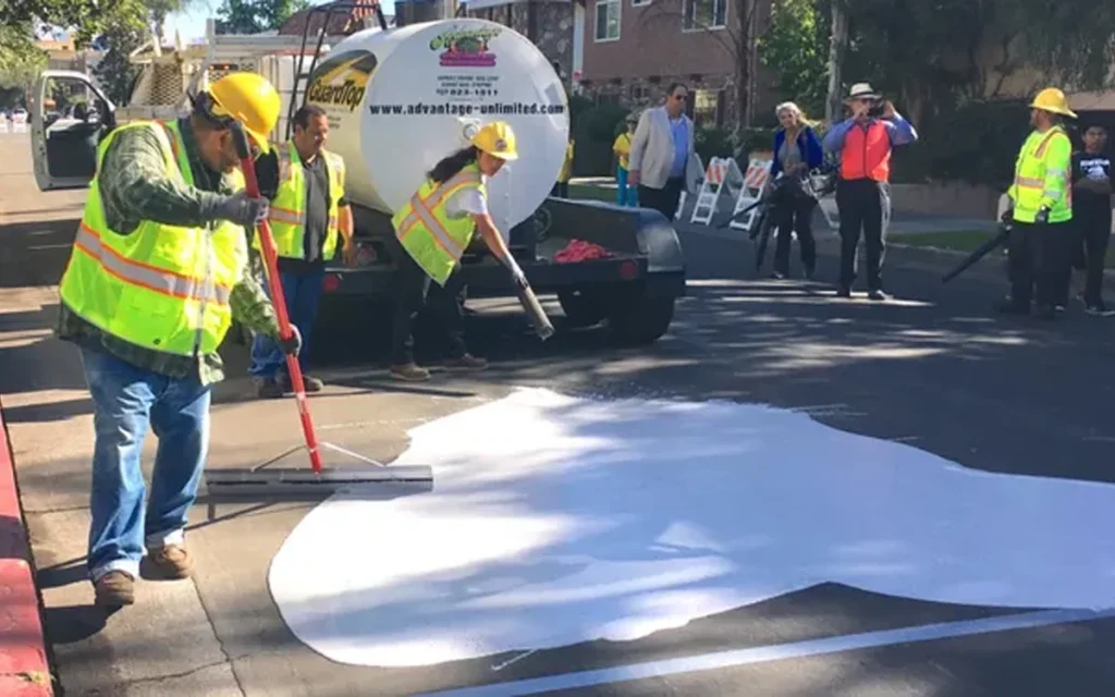 Los Angeles is protecting cars and pets by painting streets white, and the formerly military concealant could be coming to your city too