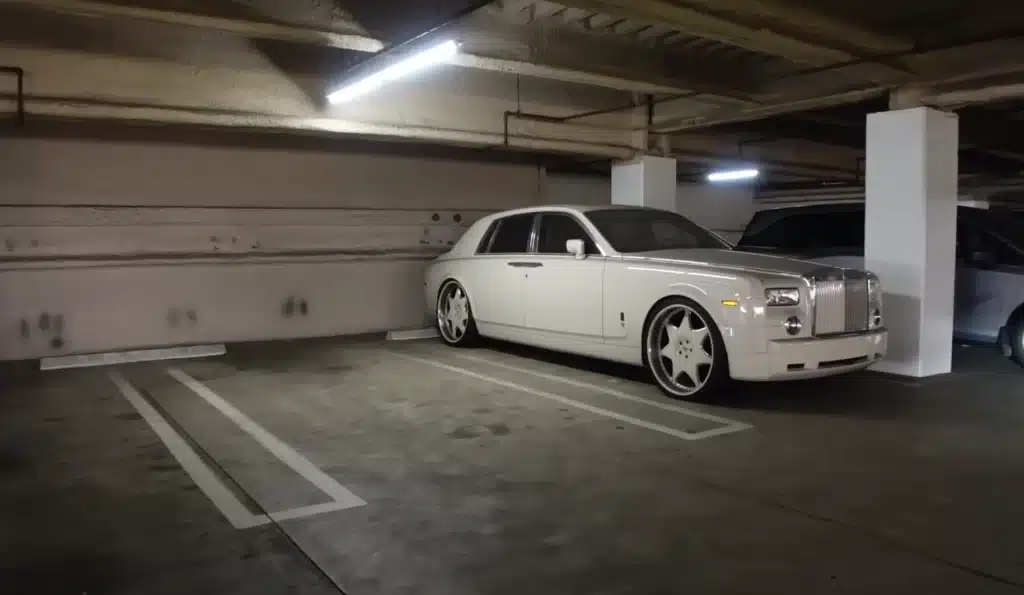 Abandoned supercars in Los Angeles garage