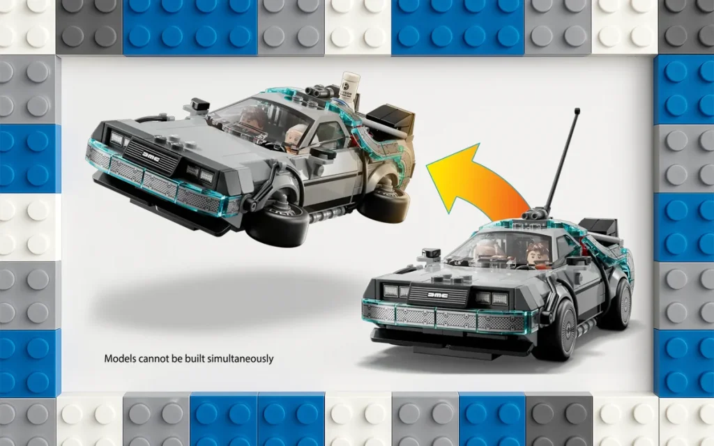 A LEGO DeLorean is on its way from Back to the Future as Marty McFly and Doc Brown rebuild the Speed Champions Time Machine once again
