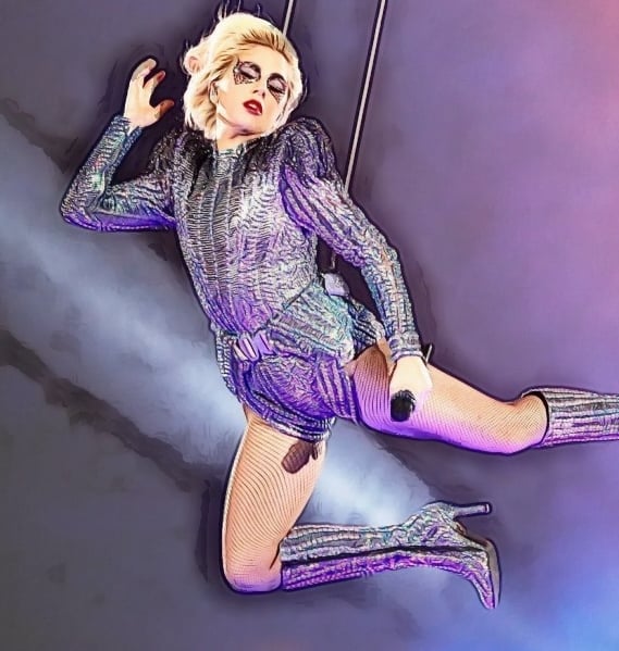 Lady gaga nft showing her swinging in the air