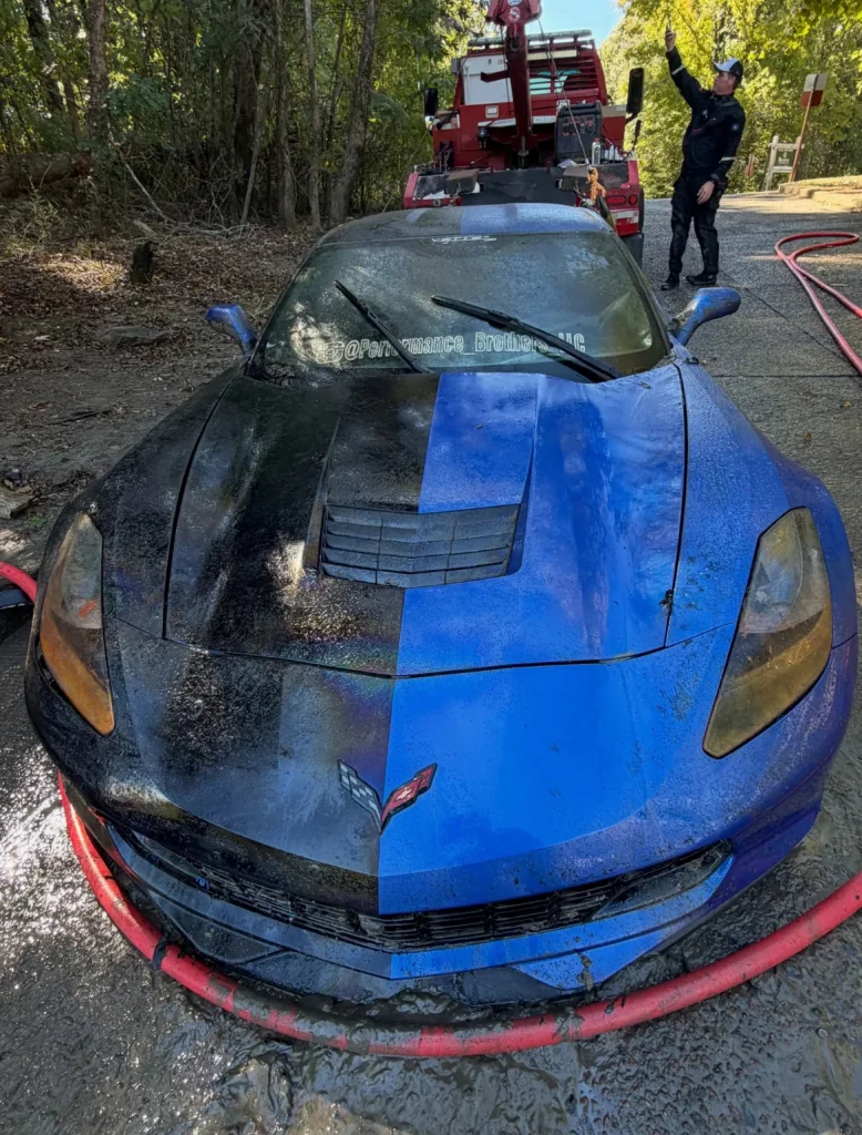 Stolen C7 Corvette Grand Sport discovered submerged in a Georgia river five years after disappearing and its condition has people surprised