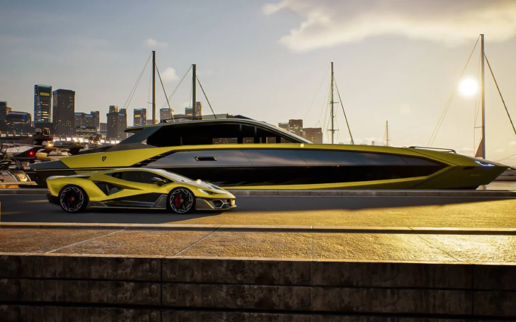 Lamborghini partnered with Tecnomar to debut a new yacht, the 101FT