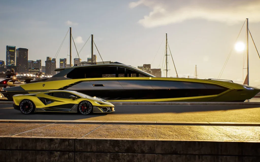 Aptly named 101FT, the first Lamborghini superyacht in the range has just been sold to a mystery millionaire for an undisclosed fortune