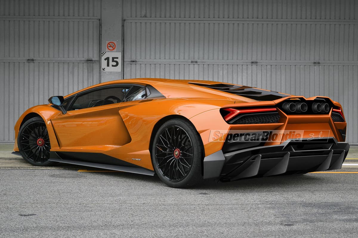 Lamborghini 2023 from the back