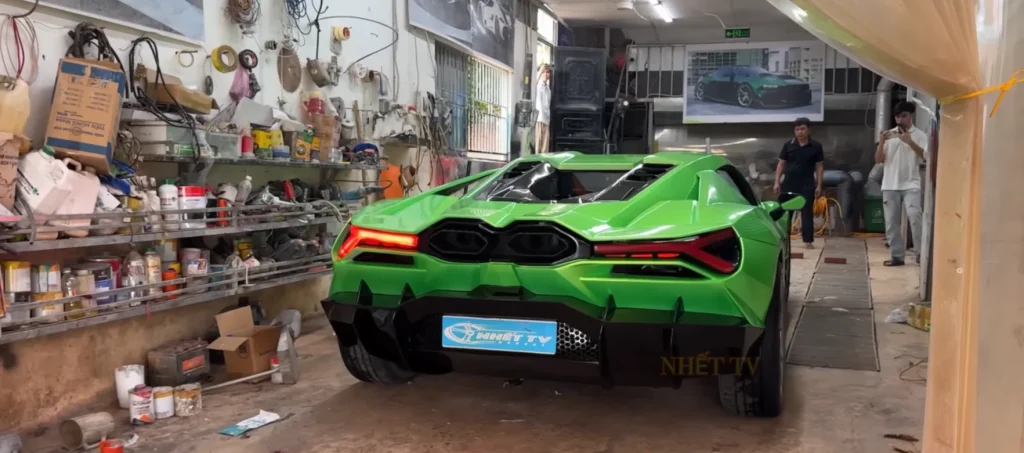 YouTubers transform scrapyard Nissan Maxima into hand-built Lamborghini while spending next to nothing
