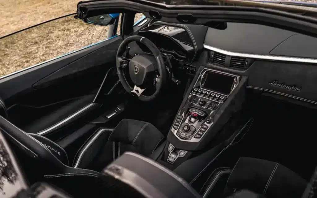 Lamborghini Aventador luxurious interior
