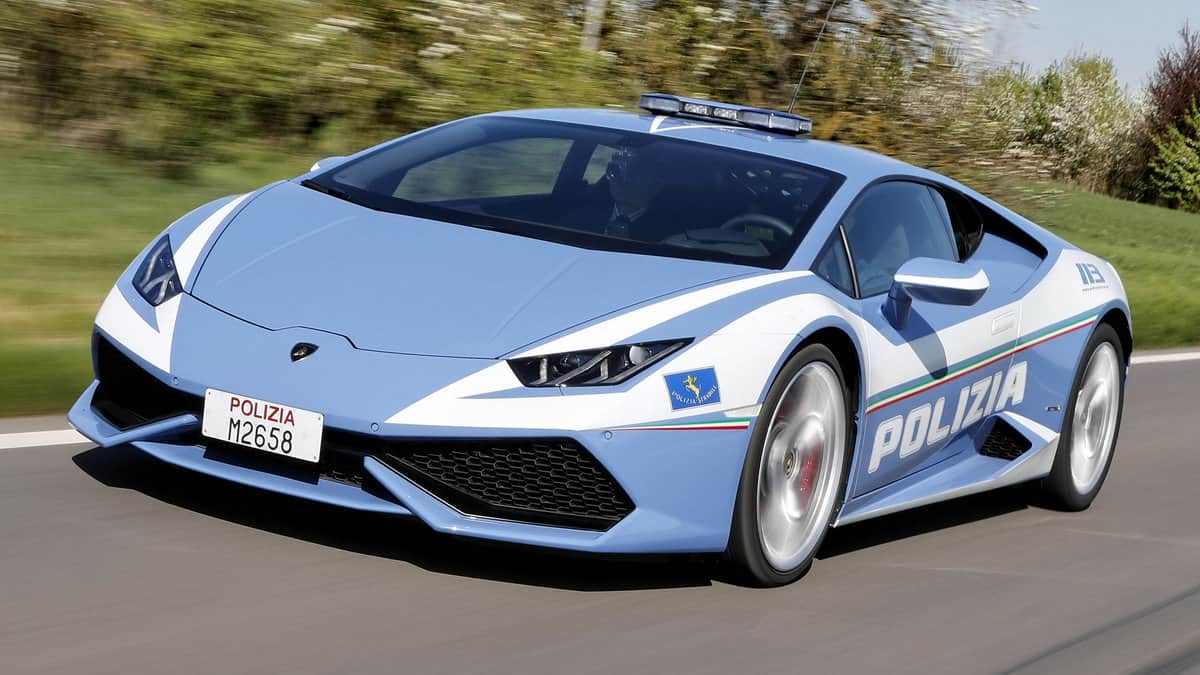 Lamborghini Huracán police car