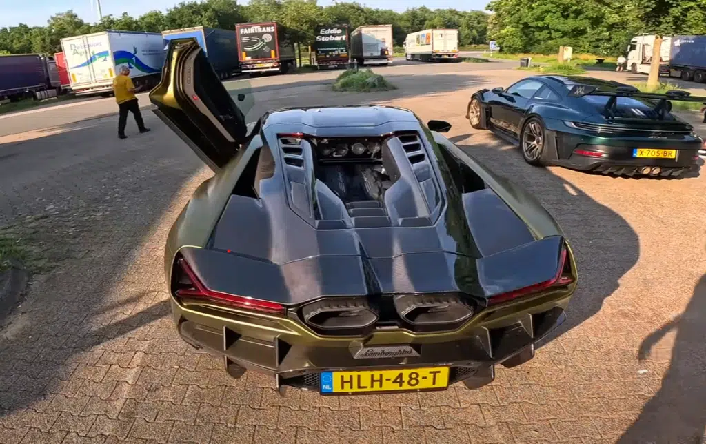 The Lamborghini Revuelto hit 230mph on the Autobahn, confirming its hybrid supercar power, real-world top speed, and record-setting Autobahn speed