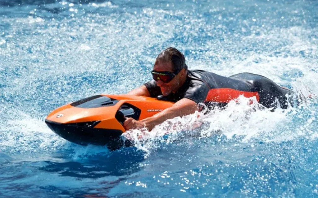The first Lamborghini EV has been revealed, but it is not the Lanzador, and is rather a new aquatic vehicle called the Seabob SE63