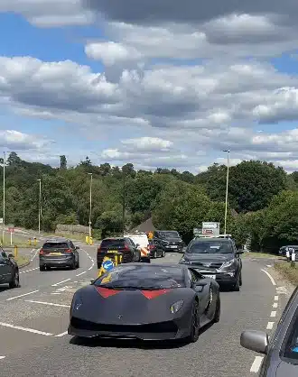 Lamborghini Sesto Elemento supercar, based on the Lamborghini Gallardo, converted for street legal use, seen at Goodwood
