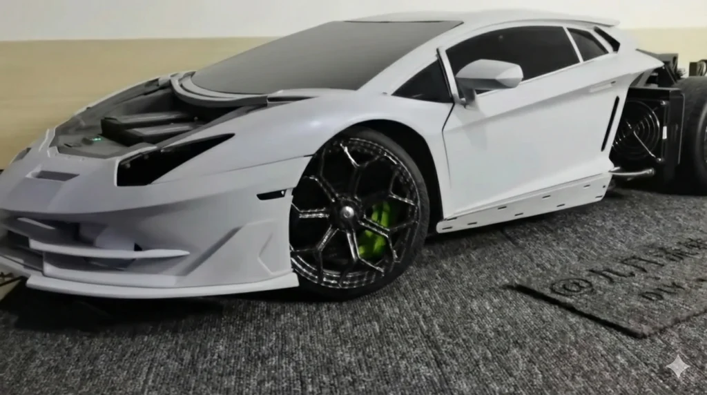 Man builds incredible fully functional RC $12,000 scale Lamborghini V12 supercar and it's left people speechless