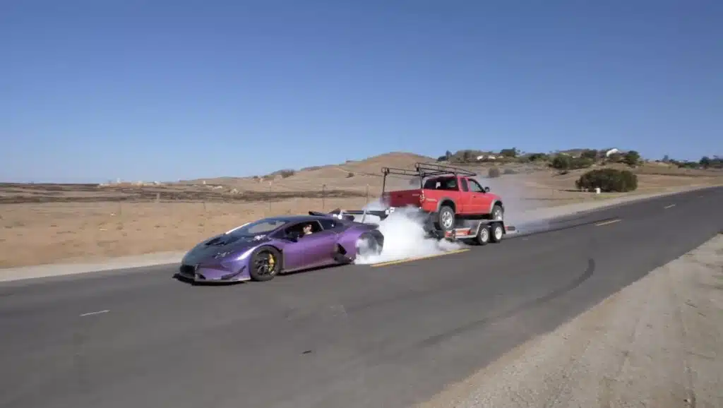 Lamborghini Huracan towing truck