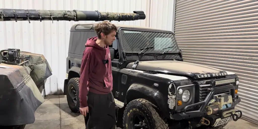 Man repairs Land Rover Defender but disaster strikes after