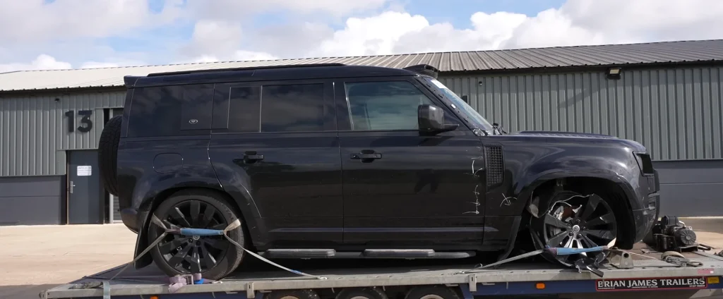 Mat Armstrong's girlfriend buys a 2021 Land Rover Defender expecting light damage and gets a reality check