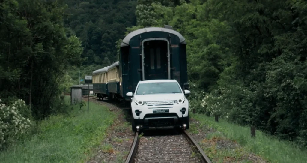 Land Rover Discovery Sport displayed its immense strength and towing capability by pulling a 108-ton train