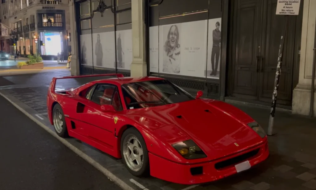 F1 world champion Lando Norris spotted casually driving his Ferrari F40 through the streets of London