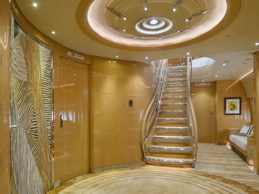 Largest private jet in the world foyer