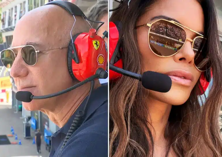 jeff bezos lauren sanchez $500m superyacht Koru F1 Monaco Grand Prix