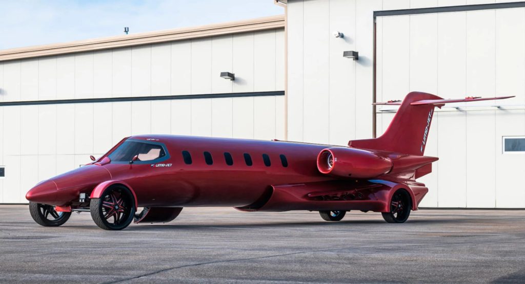 Learjet 35 converted into a stretch limo, hero image