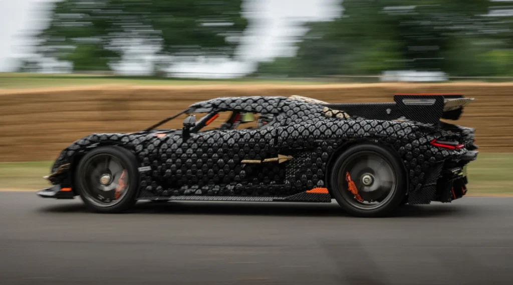 Lego builds a full-size Koenigsegg Sadair's Spear and it sets world record by becoming fastest ever Lego car