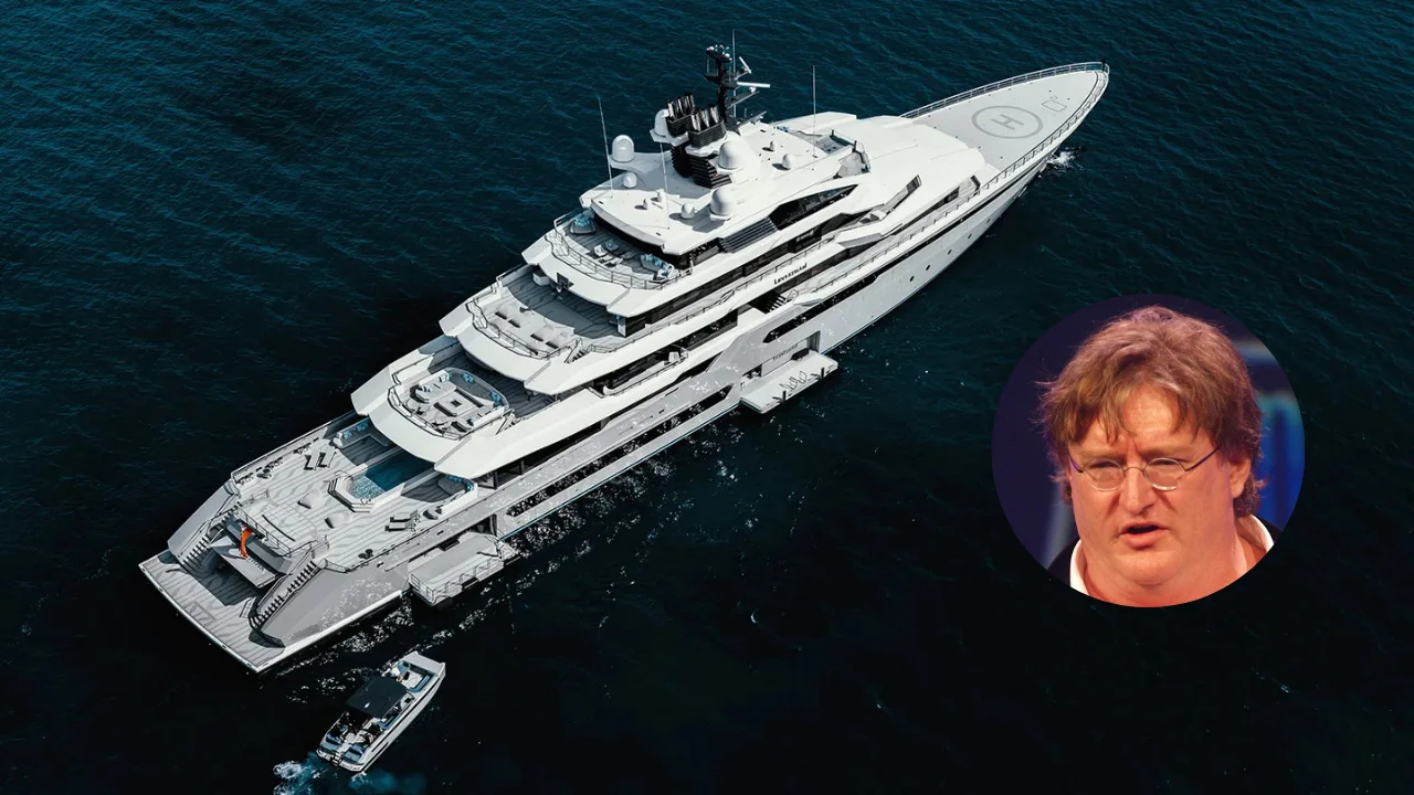 Valve owner Gabe Newell has a $500M superyacht that's decked out with one of the best gaming setups you'll see