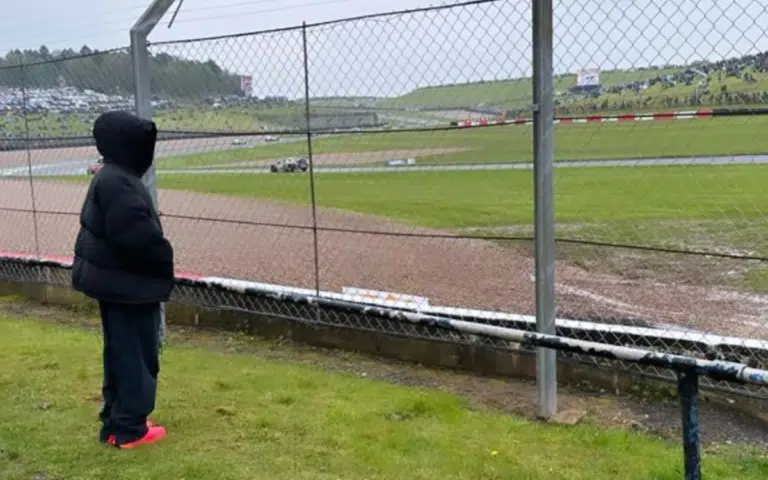 Formula 1 champion Lewis Hamilton showed up to Donington Park in 2023 to support his brother, Nicholas.
