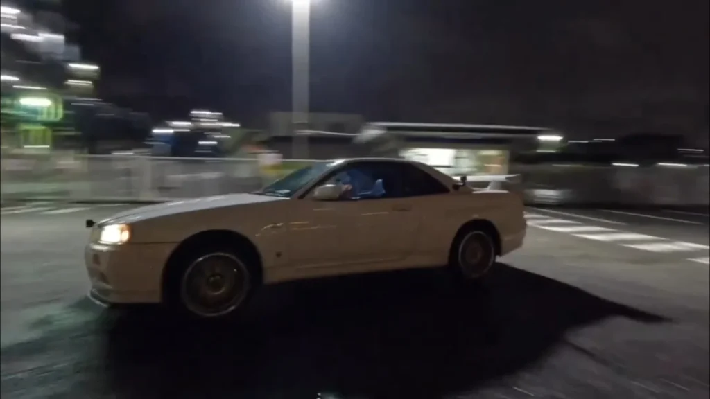 Lewis Hamilton went viral for going full Tokyo Drift in wild Japan video driving Nissan Skyline GT-R R34 sports car