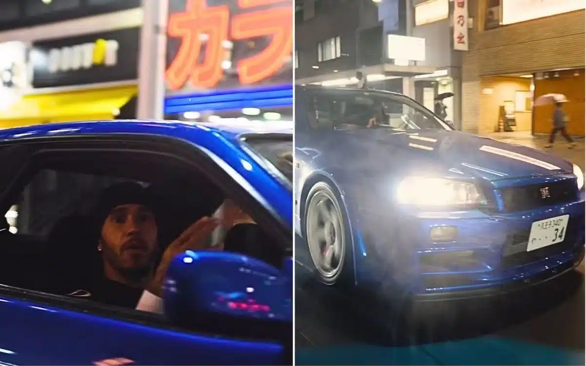 Fans amazed as Lewis Hamilton cruises Tokyo in jaw-dropping supercar