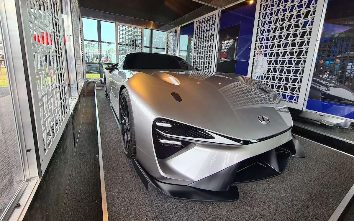 The Lexus Electrified Sport on display at the 2022 Goodwood Festival of Speed