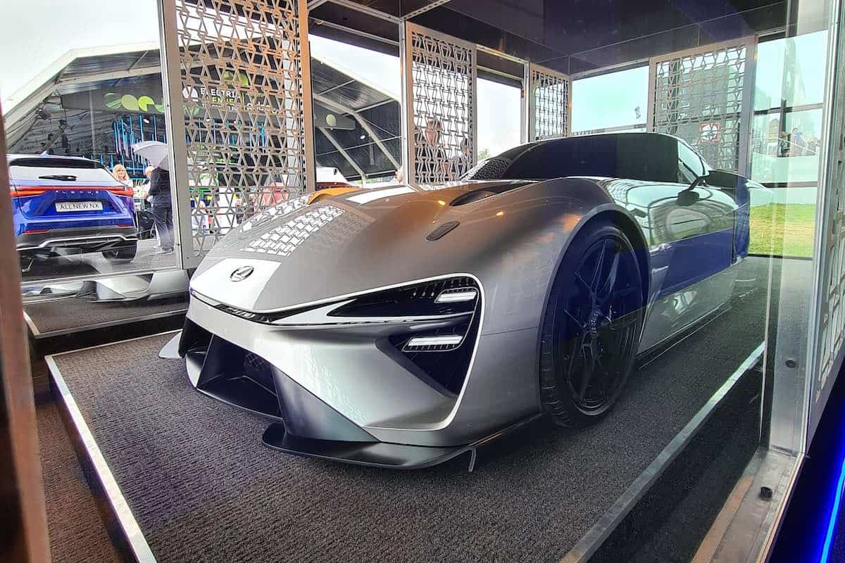 The Lexus Electrified Sport on display at the 2022 Goodwood Festival of Speed