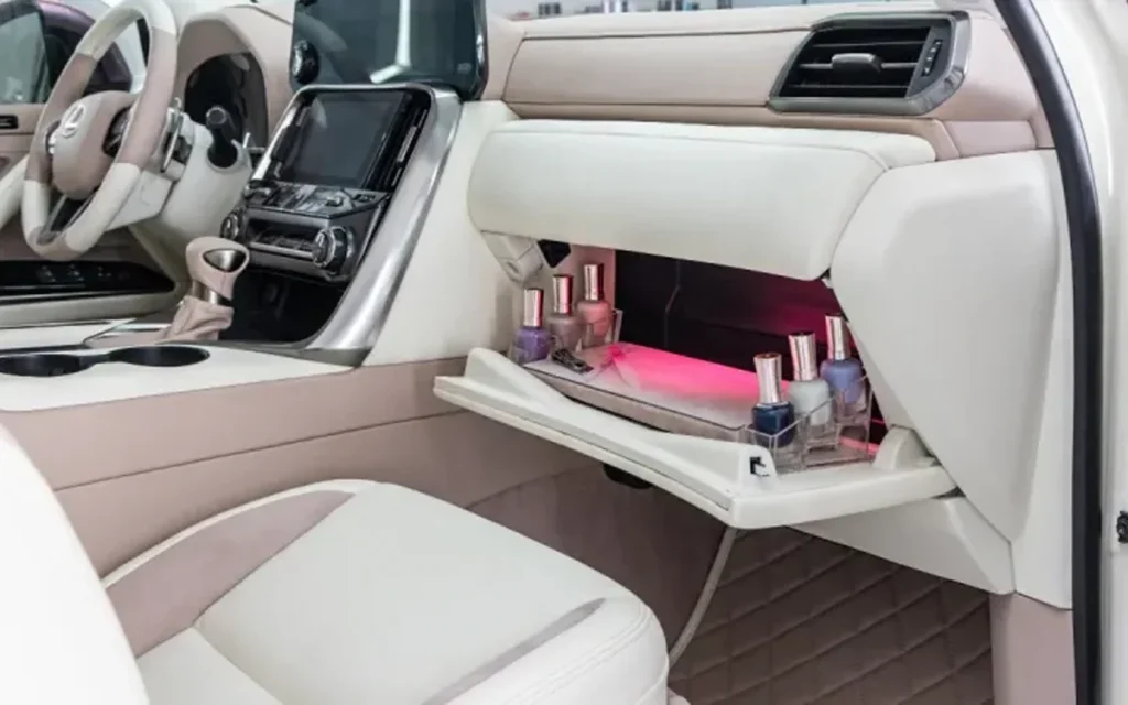 The brand-new Lexus Glam LX ups the ante for the hot girl summer with fashion-first luxury features, including a manicure station in the passenger seat