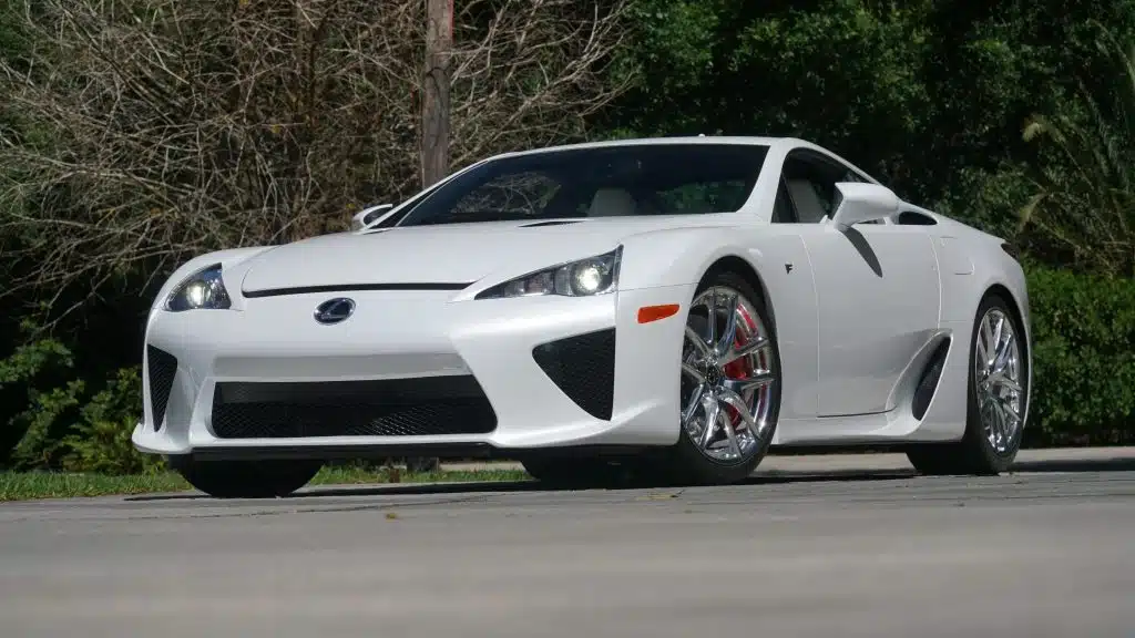 Lexus LFA in white, hero image