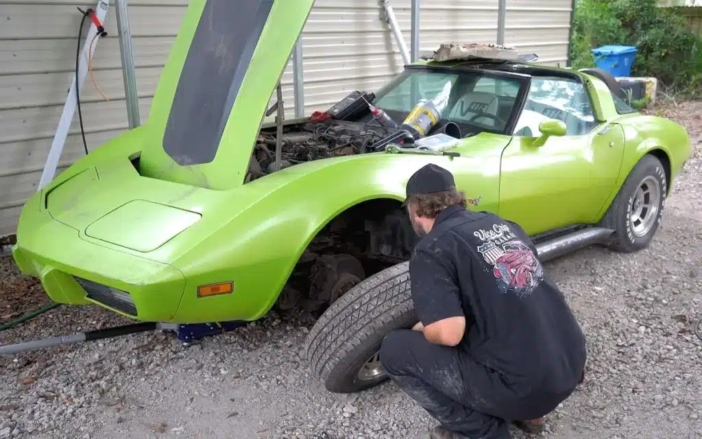 This 46-year-old Silver Anniversary special-edition Chevrolet Corvette went completely rogue with a lime dressing that was most definitely not on the menu